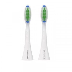 Smilesonic OrthoClean 2 szt - końcówki do precyzyjnego usuwania płytki nazębnej, białe
