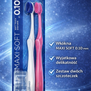 CURASEPT 0.10 MAXI SOFT 2szt. - szczoteczki do zębów z bardzo miękkim włosiem