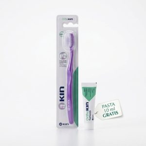 KIN Orthokin szczoteczka do mycia zębów z aparatem ortodontycznym + ortodontyczna pasta do mycia zębów 10ml GRATIS