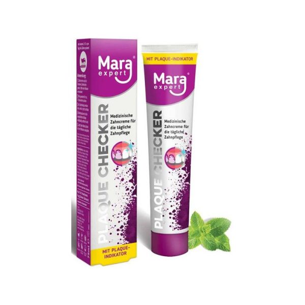 Mara expert PLAQUE CHECKER 75 ml - pasta do mycia zębów i wykrywania osadu