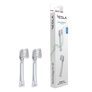 Ionickiss/TESLA IONPA Soft Kids 2 szt - miękkie końcówki do mycia zębów dla dzieci 4+