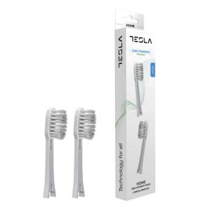 TESLA Home&Premium Soft White 2 szt - końcówki wymienne do szczoteczek soniczno-jonowych, białe