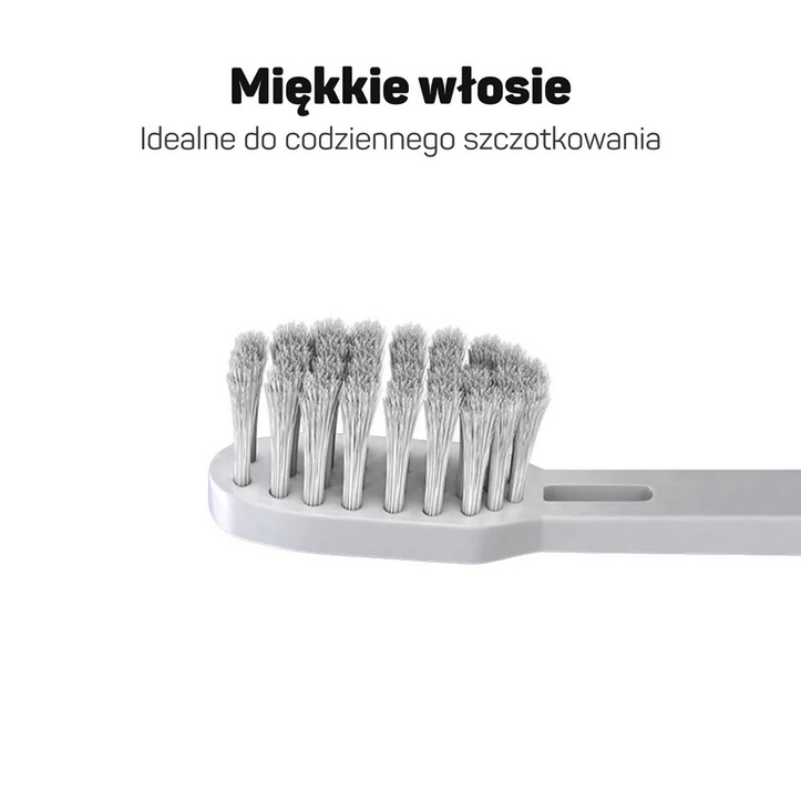 TESLA Home&Premium Soft White 2 szt - końcówki wymienne do szczoteczek soniczno-jonowych, białe - obrazek 4