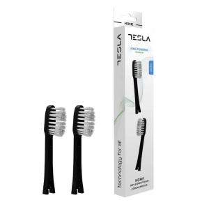 TESLA IONPA PREMIUM Soft Black 2 szt - końcówki wymienne do szczoteczek soniczno-jonowych