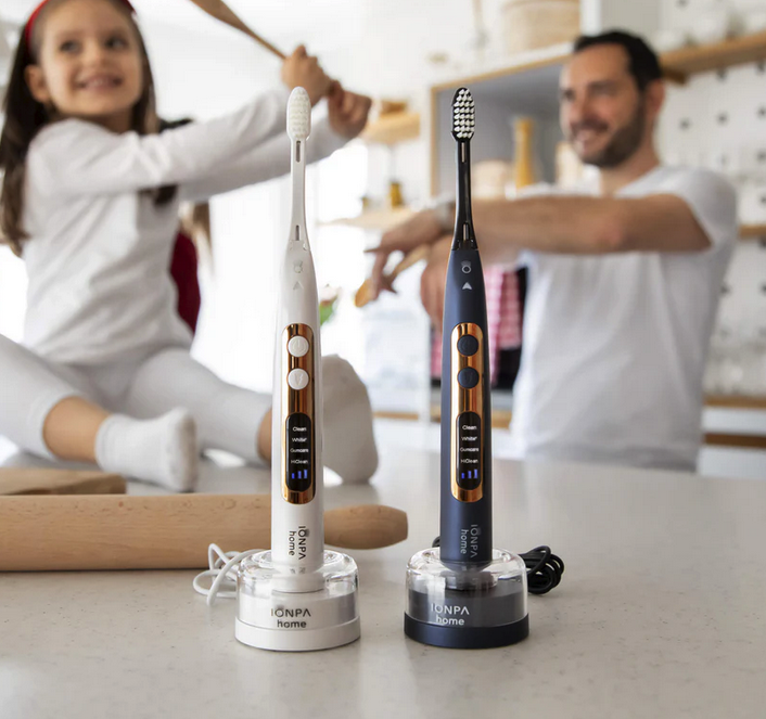 TESLA (IONICKISS) IONPA HOME PREMIUM Pearl White - jonowo-soniczna szczoteczka do mycia zębów, perłowa biel - obrazek 2