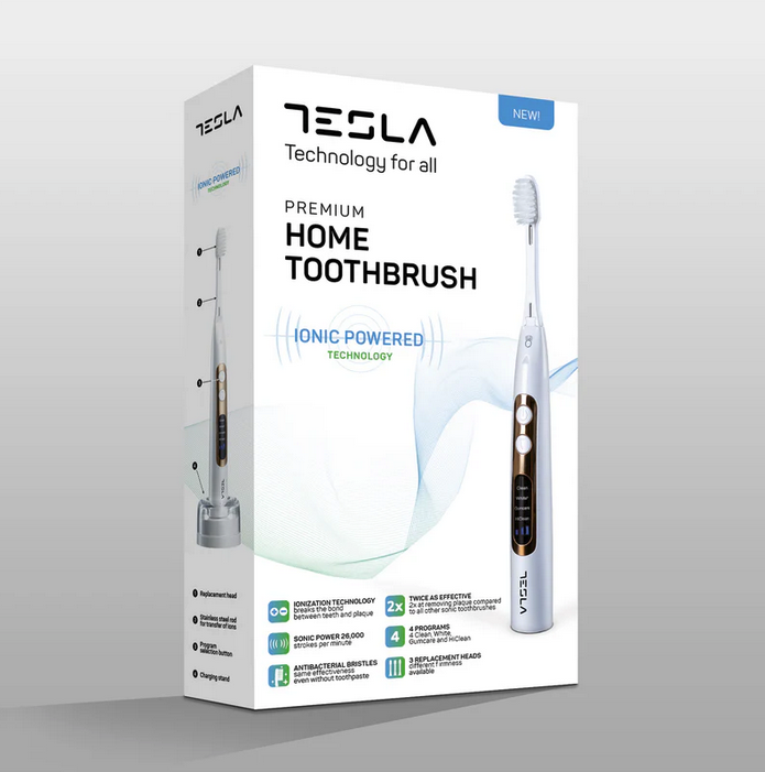 TESLA (IONICKISS) IONPA HOME PREMIUM Pearl White - jonowo-soniczna szczoteczka do mycia zębów, perłowa biel - obrazek 4