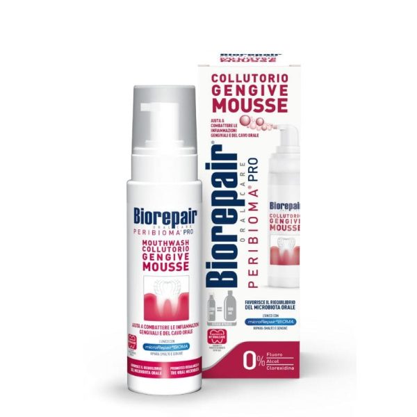Biorepair Peribioma PRO 200 ml - mikrobiotyczna piana do płukania jamy ustnej przeciw paradontozie