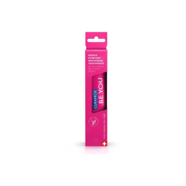Curaprox BE YOU Challenger 60 ml-  wybielająca pasta do zębów, gin z tonikiem i persymona, czerwona - obrazek 2
