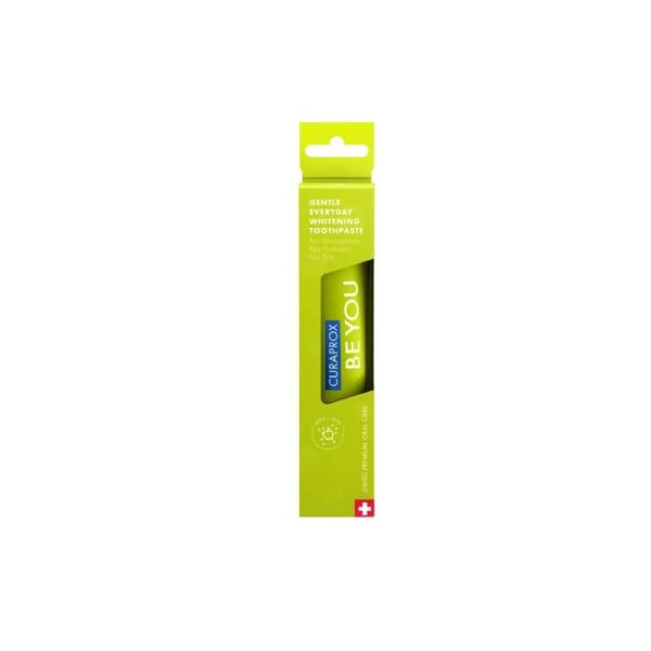 Curaprox BE YOU Explorer 60 ml -  wybielająca pasta do zębów, jabłko z aloesem, zielona - obrazek 2