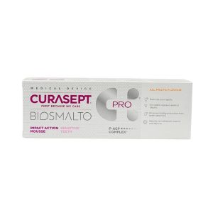 CURASEPT BIOSMALTO Sensitive Mousse 150 ml- mus do znoszenia nadwrażliwości szkliwa, duże opakowanie