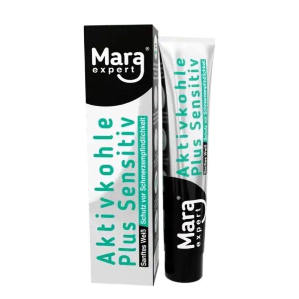Mara Expert  Aktivkohle Plus Sensitive 75ml - pasta z aktywnym węglem do zębów wrażliwych