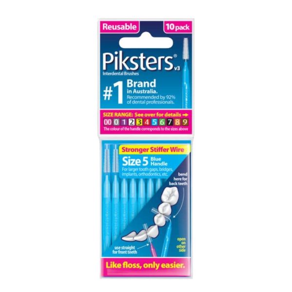 PIKSTERS Regular 5 - szczoteczki międzyzębowe 0.55, niebieskie 10 szt