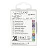 ACCLEAN Interdental 2 - szczoteczki międzyzębowe SMALL/MEDIUM 0.52, białe 35 szt