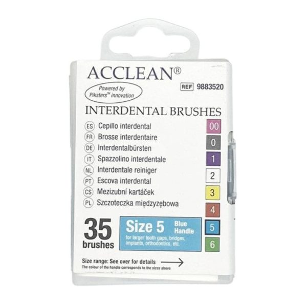 ACCLEAN Interdental 5 - szczoteczki międzyzębowe LARGE + Implant+ ORTO, 0.56, niebieskie 35 szt