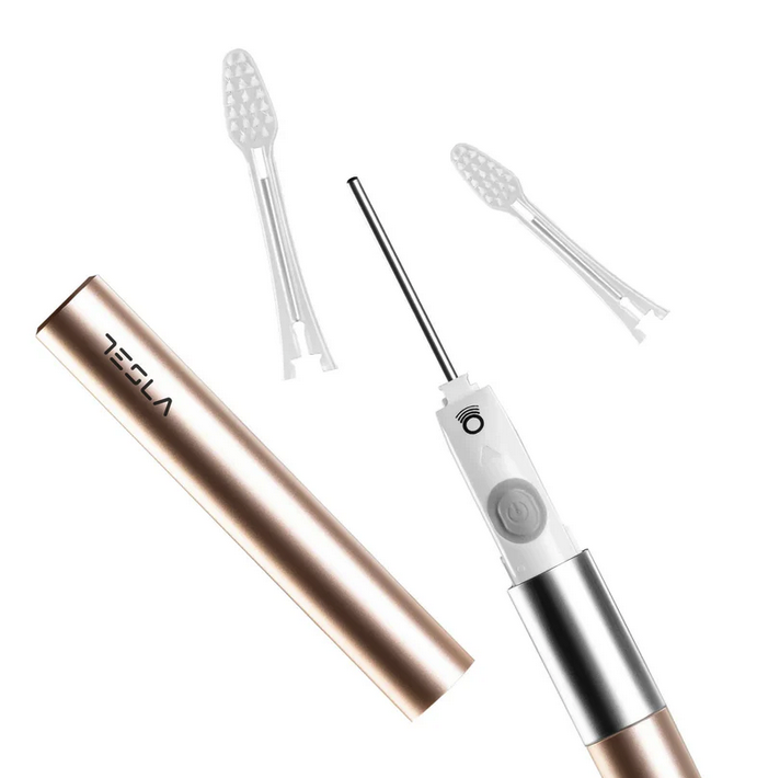 TESLA TRAVEL ROSE GOLD - jonowo-soniczna szczoteczka do mycia zębów, różowe złoto - obrazek 4