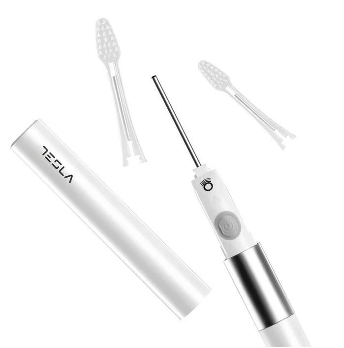 TESLA TRAVEL PEARL WHITE - jonowo-soniczna szczoteczka do mycia zębów, perłowa biel - obrazek 2