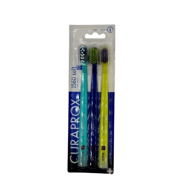 Szczoteczki Curaprox CS 1560 Soft 3 szt - miękkie szczoteczki do mycia zębów, trójpak