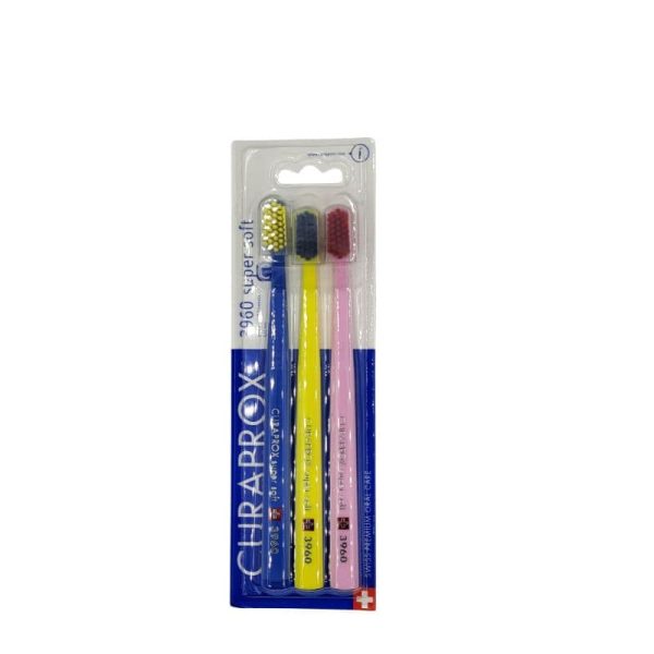 Szczoteczki Curaprox CS 3960 Super Soft 3szt- miękkie szczoteczki do mycia zębów trójpak - obrazek 3