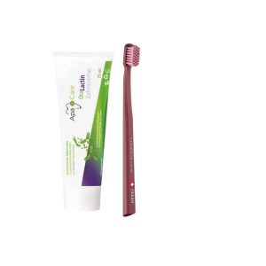 Pasta ApaCare OraLactin + szczoteczka CS12460 Curaprox Velvet zestaw do mycia zębów