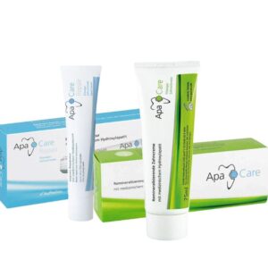 ApaCare Zestaw Mocne Szkliwo i Odbudowa 105ml - pasta i krem intensywnie remineralizujący