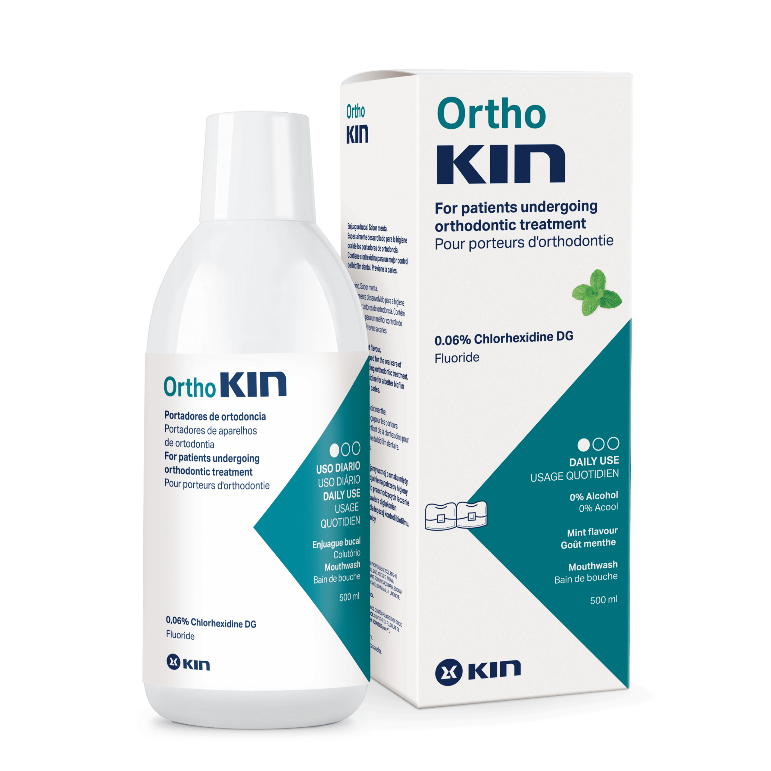 PŁYN 500+ PASTA 75ml GRATIS zestaw Ortho Kin miętowy - obrazek 2