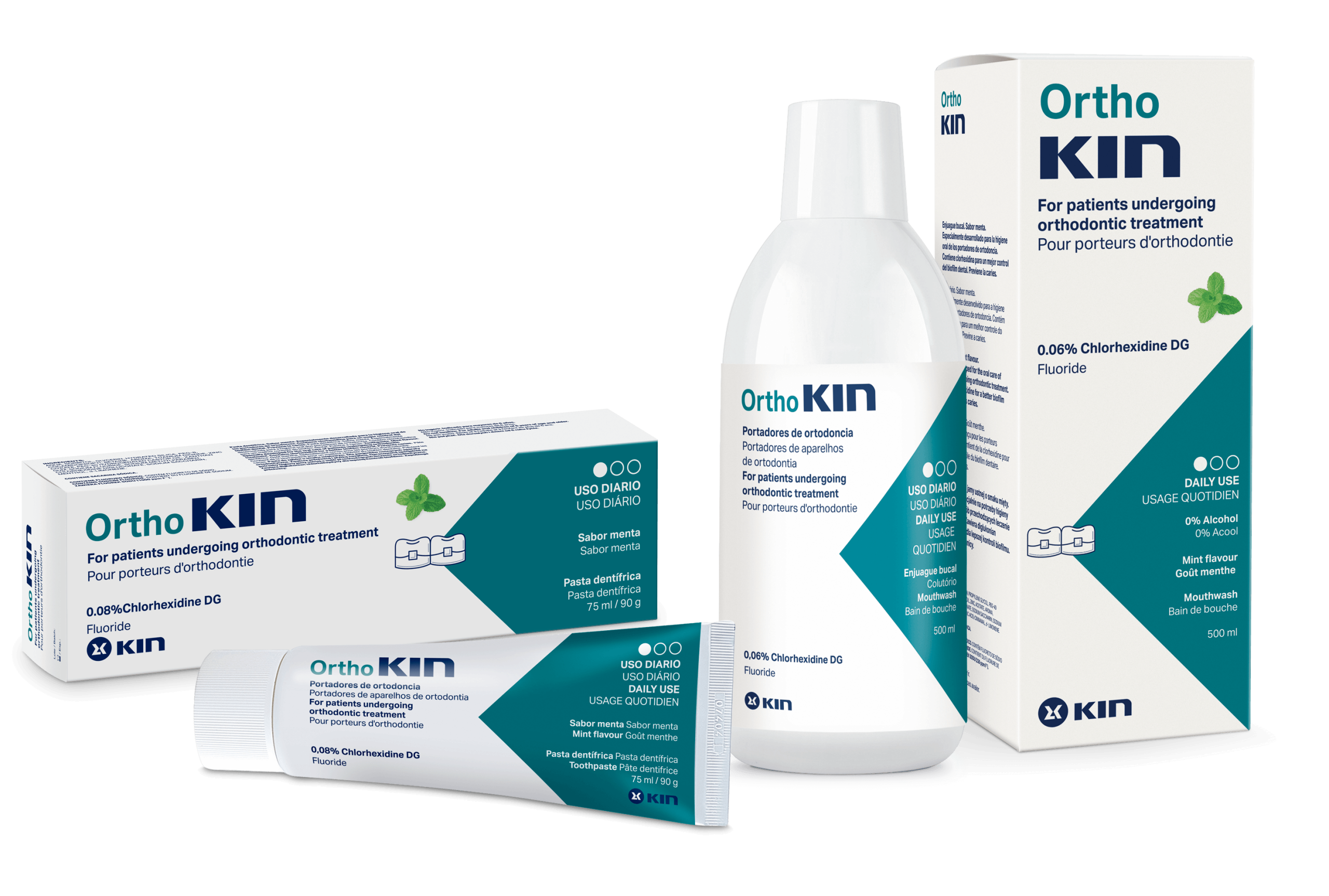 PŁYN 500+ PASTA 75ml GRATIS zestaw Ortho Kin miętowy - obrazek 3