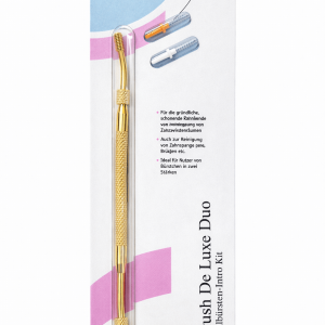 Zestaw do czyszczenia przestrzeni międzyzębowych – złoty uchwyt + 2 szczotki