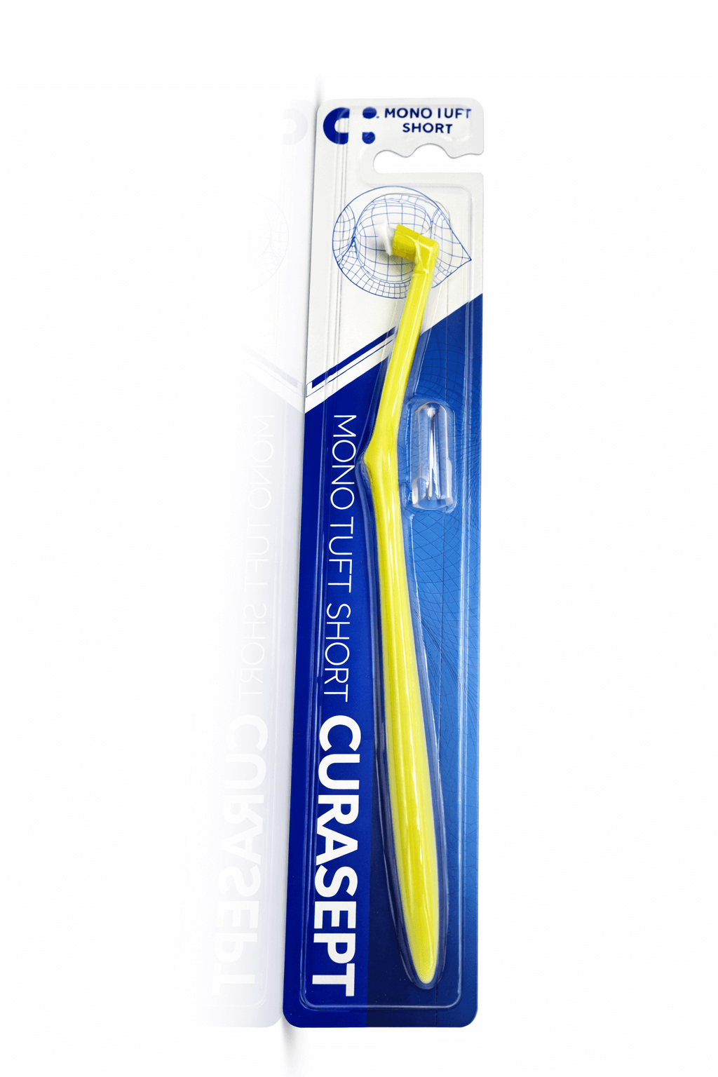 CURASEPT MONO TUFT SHORT szczoteczka jednopęczkowa krótka zielona