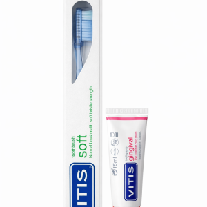 VITIS Soft - miękka szczoteczka do zębów + pasta 15ml VITIS Gingival GRATIS