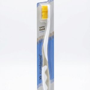 Symbioral NanoGold Stone Grey – złota szczoteczka do zębów z włóknami PBT i nanozłotem