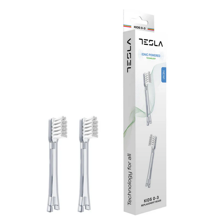 Ionickiss/TESLA IONPA Soft Kids 2 szt - miękkie końcówki do mycia zębów dla dzieci 0-3