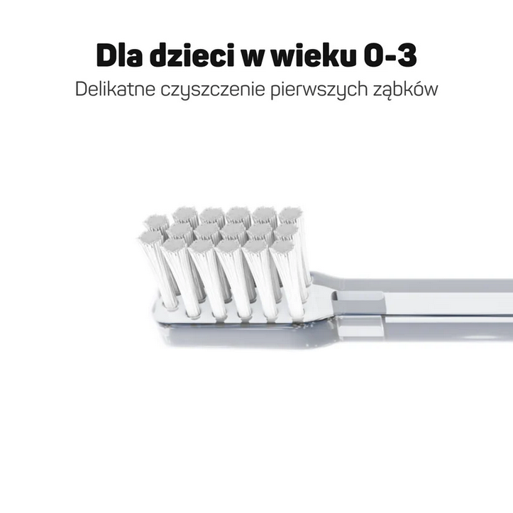 Ionickiss/TESLA IONPA Soft Kids 2 szt - miękkie końcówki do mycia zębów dla dzieci 0-3 - obrazek 4
