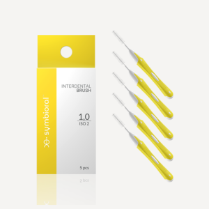 Symbioral 1,0 / ISO 2 szczoteczki międzyzębowe stożkowe żółte