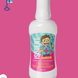 IsoDent Super Junior – płyn do płukania jamy ustnej dla dzieci o smaku gumy balonowej 250ml