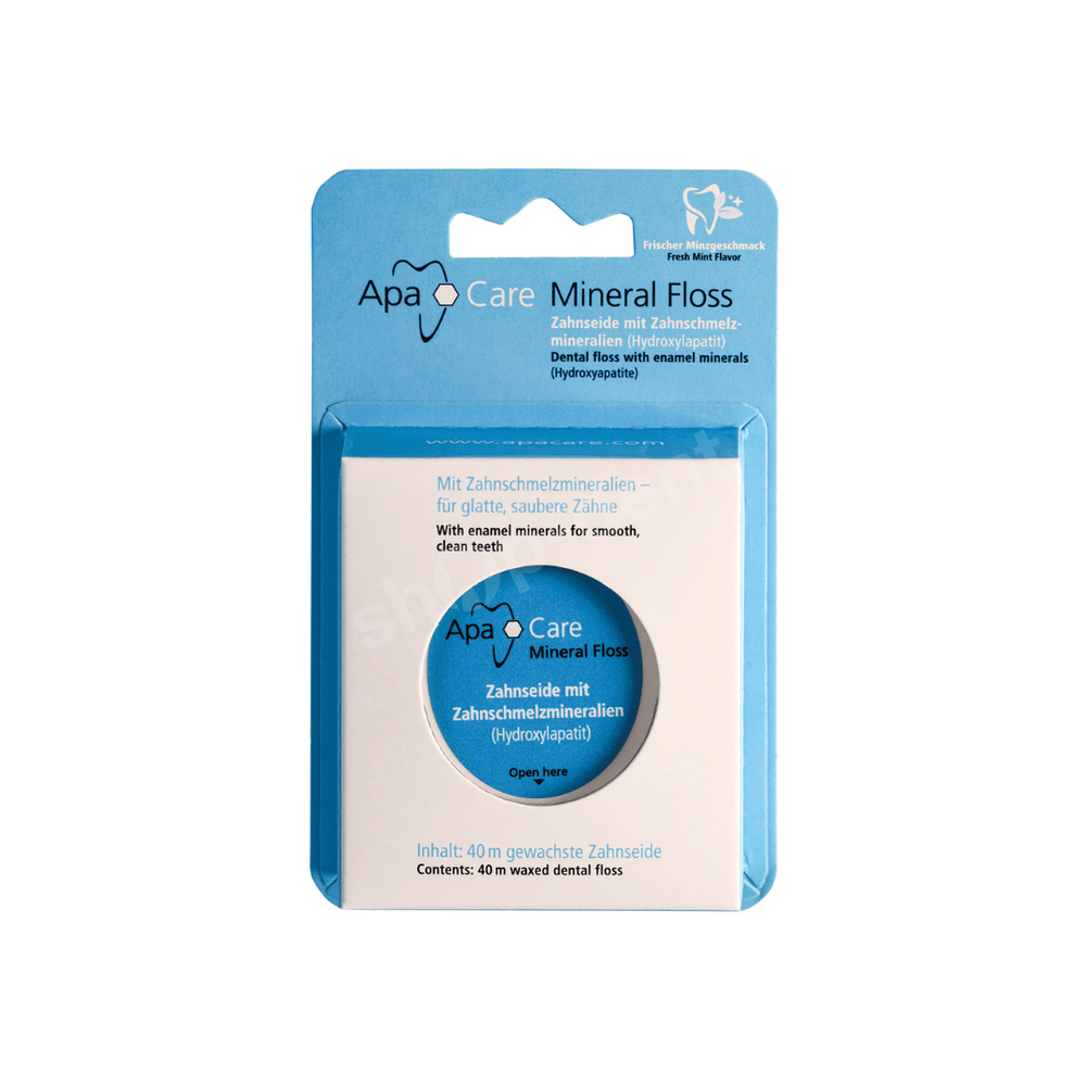 ApaCare Mineral Floss 40 m – nić dentystyczna z hydroksyapatytem wspierająca remineralizację szkliwa