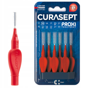Curasept Proxi Treatment T12 1,2 mm – czerwone szczoteczki międzyzębowe, 6 szt.