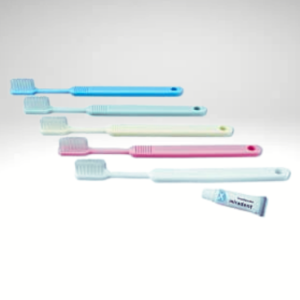 Jednorazowa szczoteczka do zębów z pastą HAPPY MORNING Travel Kit miękka