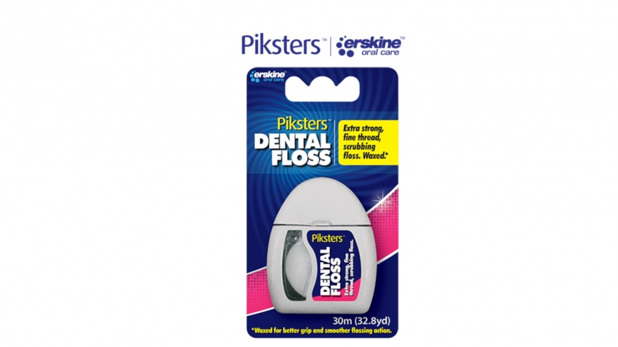 Piksters Dental Floss 30 m – woskowana, wytrzymała nić dentystyczna