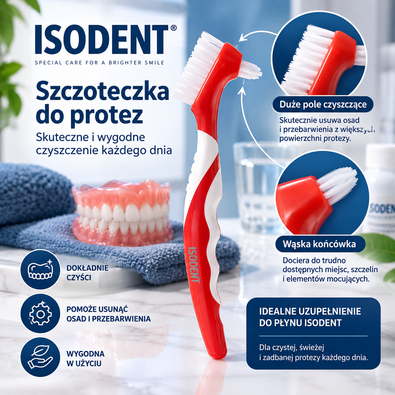 Szczoteczka do protez IsoDent – skuteczne i bezpieczne czyszczenie każdego dnia - obrazek 4