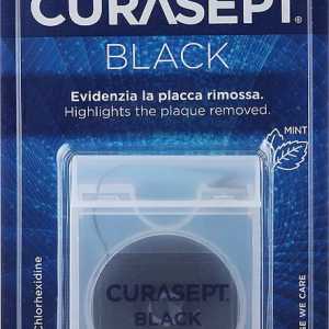 Nić Curasept Floss Classic Black 50 m – czarna nić dentystyczna z woskiem