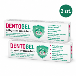 DENTOGEL Chema 2 × 8 g – zestaw 2 szt. żelu na dziąsła z chlorheksydyną