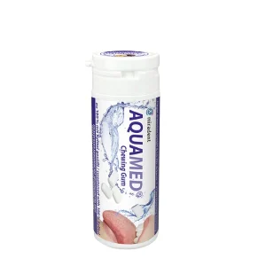 AQUAMED guma na suchość jamy ustnej z ksylitolem 30 szt. – marakuja