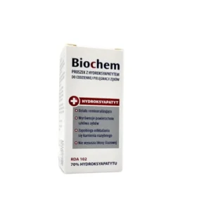 CHEMA Biochem 10 g- remineralizujący proszek do mycia zębów bez fluoru z hydroksyapatytem wapnia