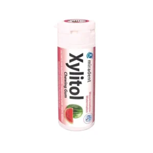 MIRADENT Xylitol Chewing Gum - guma do żucia z ksylitolem przeciw próchnicy, 30 szt, smak arbuzowy