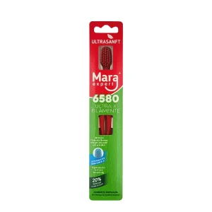 Mara Expert Ultra X 6580 - ultra gęsta szczoteczka do mycia zębów, czerwona