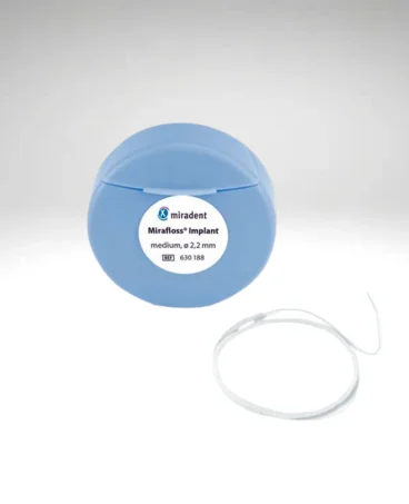 Зубная нить Miradent Mirafloss Implant Medium, для имплантов, 2,2 мм