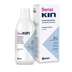 SensiKIN remineralizujący płyn do płukania jamy ustnej na nadwrażliwość zębów i przeczulicę zębiny, 250 ml