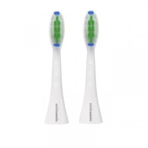 Smilesonic OrthoClean 2 szt - końcówki do precyzyjnego usuwania płytki nazębnej, białe