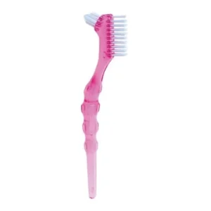 MIRADENT Protho Brush De Luxe - szczotka do czyszczenia protez, różowa