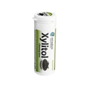 MIRADENT Xylitol Chewing Gum - guma do żucia z ksylitolem przeciw próchnicy, 30 szt, smak zielona herbata GREEN TEA